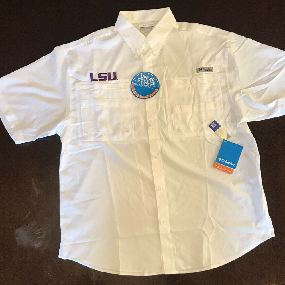 SOLD - LSU Tigers Columbia PFG Size Medium
